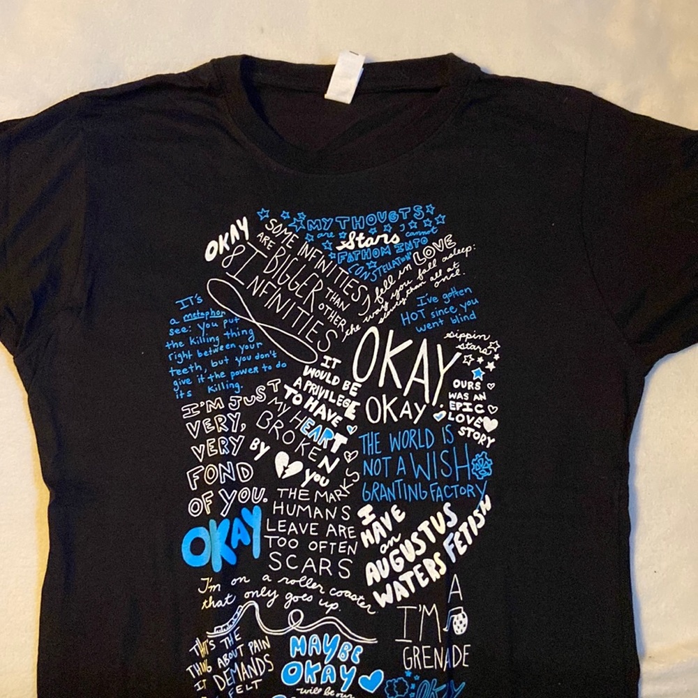 ⭐️Fault in Our Stars Quotes T-Shirt⭐️